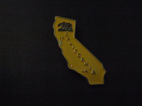 Californië één  van de vijftig staten van de Verenigde Staten van Amerika, landkaart